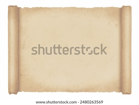 Old rolled paper background beige