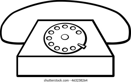 old rotary telephone