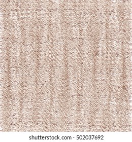 Old rough fabric texture. Abstract vector.