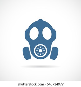 Old rubber respirator vector icon illustration isolated on white background