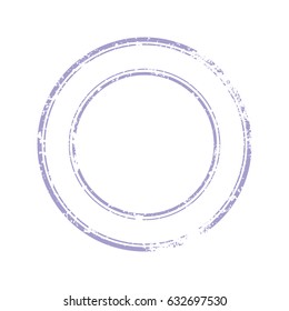 Old Rubber Stamp For Documents. Abstract Stamps Template With Varying Degrees Of Ink.