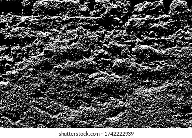Old ruined abstract distress fortress. Shabby bumpy facade of citadel. Worn front bastion deserted courtyard are sea damaged. Grungy nasty stone mansion backyard. Grunge barrier broken for 3d design