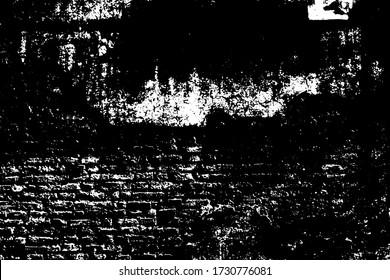 Old ruined protect wall. Shabby bumpy front facade citadel. Worn damaged deserted partition of church courtyard.  Cracked cement, messy chipped stone, spots mansion backyard. Grungy gray barrier 3d