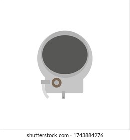 old russian cosmonaut helmet. Illustration for web and mobile design.