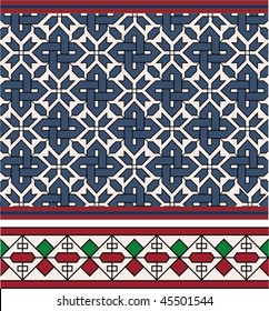 Old Russian ornament. Seamless background.
