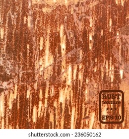 Old rust texture. Vector, EPS 10
