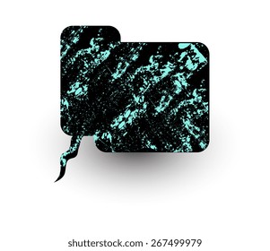 Old Rusty Chat Bubble
