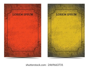 old rusty grunge texture poster background vector with copy space