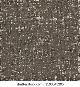 Old sackcloth texture. Grunge canvas background. Vector illustration.