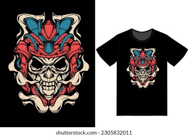 THE OLD SAMURAI SKULL AND THE SMOKE