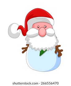 Old Santa Claus Funny Face