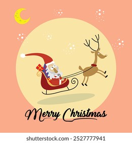 o velho papai noel e o veado
