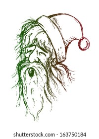 old santa face