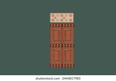 Old Saudi wood door patterns 