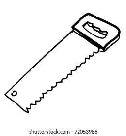 Old saw. A children's sketch