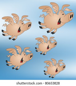 The old saying and pigs might fly