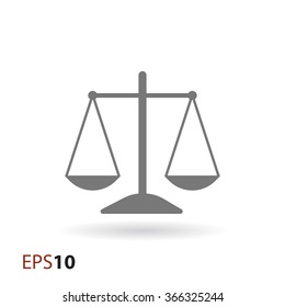 Old scales icon for web and mobile