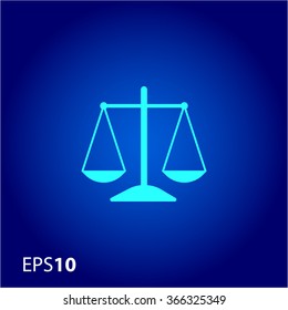 Old scales icon for web and mobile