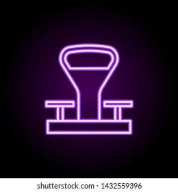 old scales neon icon. Elements of web set. Simple icon for websites, web design, mobile app, info graphics