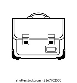 Old School bags, also used as a medical bag. Leather bag icon