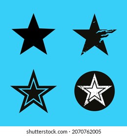 Old school black stars design