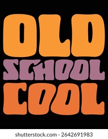 Old School Cool Groovy, Bundle, hippie wavy, Vintage groovy, Retro Aesthetic hippie, trendy 70s, retro , hippie files wavy text