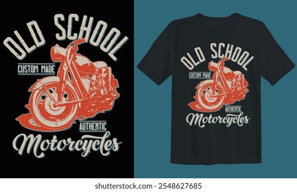 Antiga escola costume feito autênticas motocicletas.