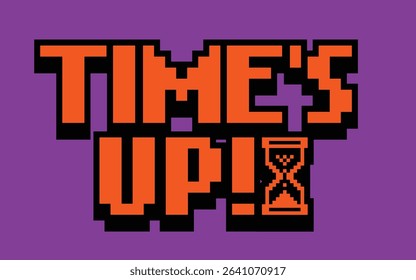 Old School Digital Time Expired Graphic