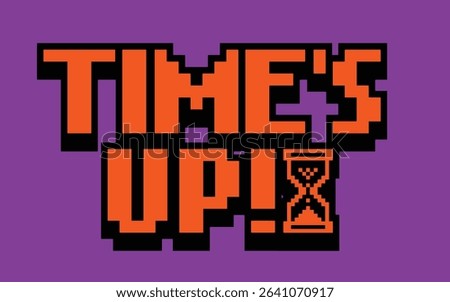 Old School Digital Time Expired Graphic