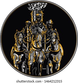 old school fireman 2 tshirt sticker vector isolated