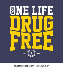 old school hardcore movement - one life drug free