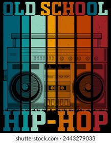 OLD SCHOOL HIP-HOP VINTAGE T-SHIRT DESIGN