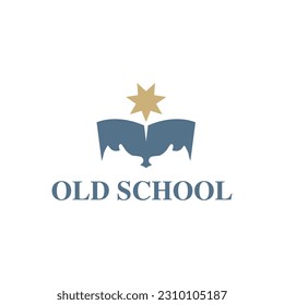 Logotipo de la vieja escuela moderno simple
