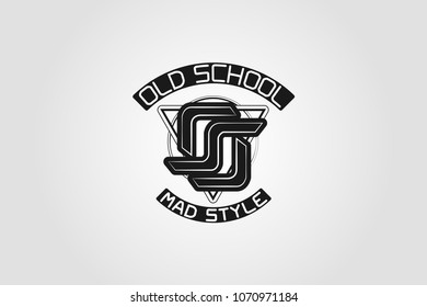 Old School logo for print on clothes
