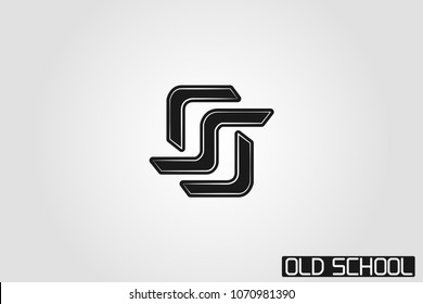 Old School logo for print on clothes