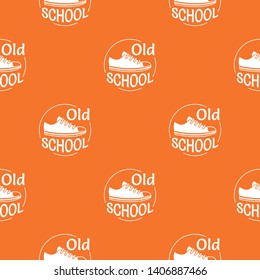 Old school pattern vector orange for any web design best