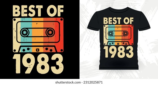 Old School Playlist Funny Old School Hip Hop Retro Vintage Cassette Music Mixtape T-shirt Design