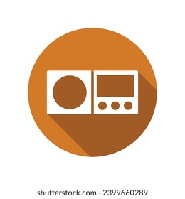 old school radio icon vector template illustration logo design