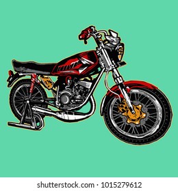 Rockabilly Rats Riding Classic Chopper Bike Stock Vector (Royalty Free ...