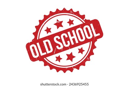 Old School rubber grunge stamp seal vector