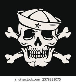 Old school sailor vector design