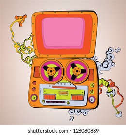 Old school tape recorder