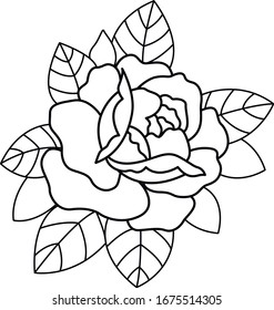 dibujo clásico de arte de tatuajes de la vieja escuela 