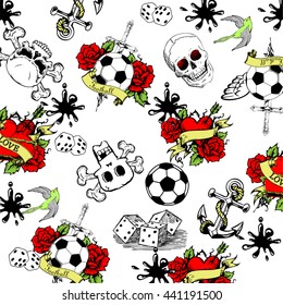 Old school tattoo pattern.