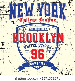 OLD SCHOOL VECTOR ART, DESING AND TYPE, GRUNGE BACKGROUND UNIVERSITY ITEMS DESIGN RED AND BLUE, GREEN, VINTAGE SHIELD NUMBERS  SPECIAL WEARS AND LETTERING. RETRO STYLE