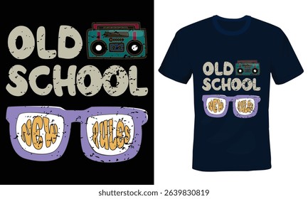 Old school Vibes Typography T-Shirt Design