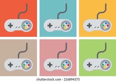 old school video game controller graphic