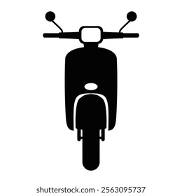 Old Scooter icon. Vector image