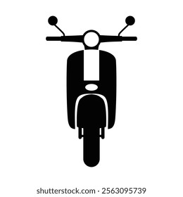 Old Scooter icon. Vector image