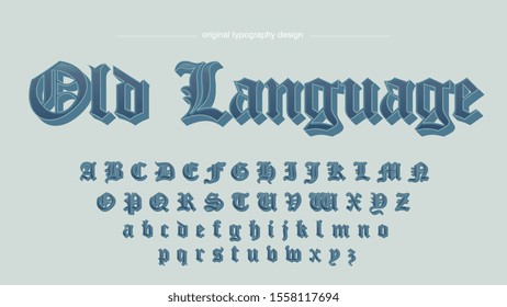 Old Script Vintage Retro Typography Design Artistic Font